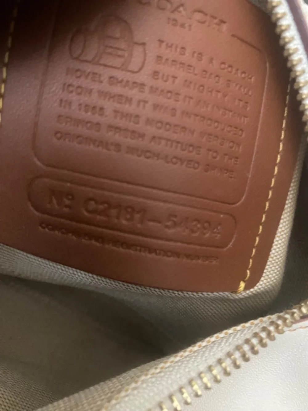 Coach 1941 Barrel Bag